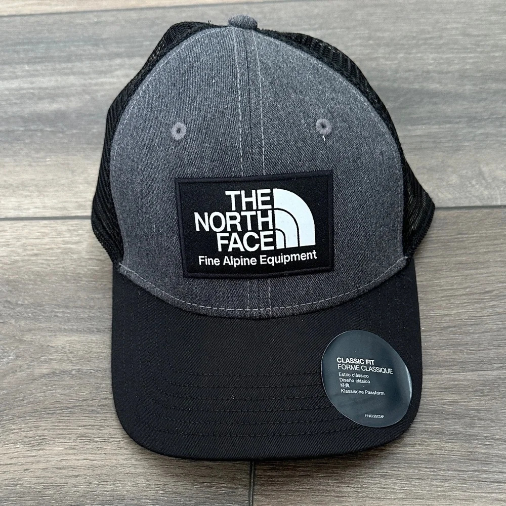 The North Face Charcoal and Black Trucker Hat - Picture 1 of 4